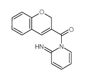 2H-chromen-3-yl-(2-iminopyridin-1-yl)methanone结构式