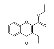 ethyl 3-ethyl-4-oxo-4H-chromene-2-carboxylate Structure