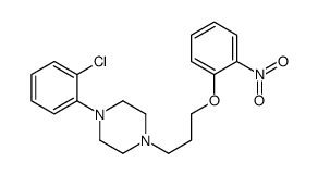 1-(2-chlorophenyl)-4-[3-(2-nitrophenoxy)propyl]piperazine Structure