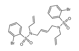 (E)-N,N'-(but-2-ene-1,4-diyl)bis(N-allyl-2-bromobenzenesulfonamide) Structure