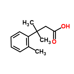 3-Methyl-3-(2-methylphenyl)butanoic acid Structure