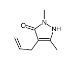 3-Pyrazolin-5-one,4-allyl-1,3-dimethyl- (5CI)结构式