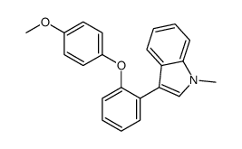 3-[2-(4-methoxyphenoxy)phenyl]-1-methylindole Structure