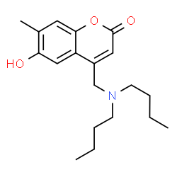 4-[(Dibutylamino)methyl]-6-hydroxy-7-methyl-2H-chromen-2-one Structure