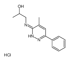 1-[(4-methyl-6-phenylpyridazin-3-yl)amino]propan-2-ol,hydrochloride结构式