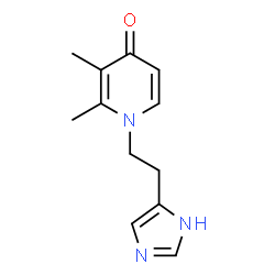 1-[2-(1H-imidazol-4-yl)ethyl]-2,3-dimethyl-4(1H)-pyridinone结构式