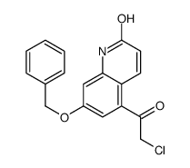 5-(2-chloroacetyl)-7-phenylmethoxy-1H-quinolin-2-one Structure