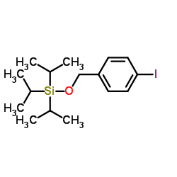 [(4-Iodobenzyl)oxy](triisopropyl)silane结构式