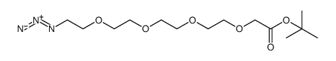 Azido-PEG4-CH2-Boc结构式