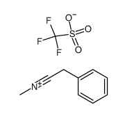 N-(methyl)phenylacetonitrilium triflate Structure