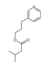3-pyridin-3-ylpropyl 3-methylbutanoate Structure