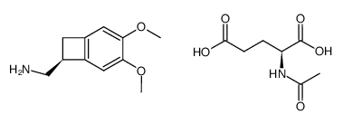 (1S)-4,5-dimethoxy-1-(aminomethyl)-benzocyclobutane N-acetyl-L-glutamate Structure