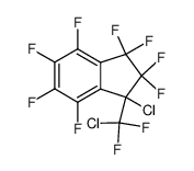 1-chloro-1-(chlorodifluoromethyl)perfluoroindan结构式