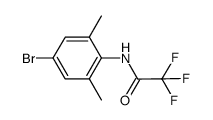 N-(4-bromo-2,6-dimethylphenyl)-2,2,2-trifluoroacetamide结构式