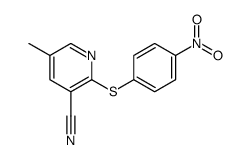 5-methyl-2-(4-nitrophenyl)sulfanylpyridine-3-carbonitrile Structure