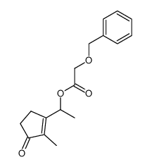 3-<1-<2-(benzyloxy)acetoxy>ethyl>-2-methylcyclopent-2-en-1-one Structure