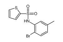 N-(2-bromo-5-methylphenyl)thiophene-2-sulfonamide Structure