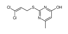 2-(3,3-dichloroprop-2-enylsulfanyl)-6-methyl-1H-pyrimidin-4-one Structure