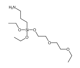 3-[diethoxy-[2-(2-ethoxyethoxy)ethoxy]silyl]propan-1-amine结构式