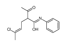 2-acetyl-5-chloro-N-phenylhex-4-enamide Structure