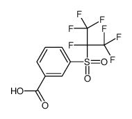 3-(1,1,1,2,3,3,3-heptafluoropropan-2-ylsulfonyl)benzoic acid Structure