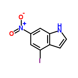 4-碘-6-硝基 吲哚结构式