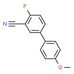 4-FLUORO-4'-METHOXY[1,1'-BIPHENYL]-3-CARBONITRILE结构式