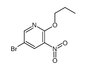 5-bromo-3-nitro-2-propoxypyridine结构式