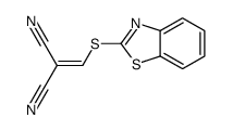 2-(1,3-benzothiazol-2-ylsulfanylmethylidene)propanedinitrile Structure