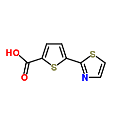 5-(1,3-THIAZOL-2-YL)THIOPHENE-2-CARBOXYLIC ACID结构式