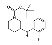 1-Boc-3-(2-氟-苯基氨基)-哌啶结构式