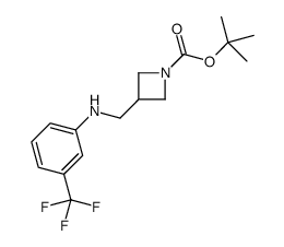 1-BOC-3-([(3-TRIFLUOROMETHYL-PHENYL)-AMINO]-METHYL)-AZETIDINE Structure