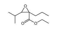 Oxiranecarboxylic acid, 3-(1-methylethyl)-2-propyl-, ethyl ester Structure