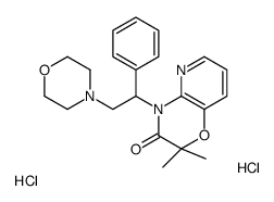 2,2-dimethyl-4-(2-morpholin-4-yl-1-phenylethyl)pyrido[3,2-b][1,4]oxazin-3-one,dihydrochloride结构式