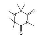 1,3,3,4,5,5-hexamethylpiperazine-2,6-dione Structure