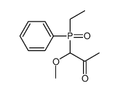 1-[ethyl(phenyl)phosphoryl]-1-methoxypropan-2-one Structure