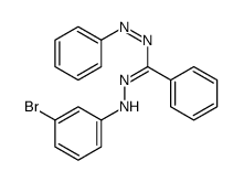 N'-(3-bromoanilino)-N-phenyliminobenzenecarboximidamide结构式