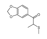 1-(1,3-benzodioxol-5-yl)-2-methylsulfanylpropan-1-one结构式