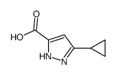3-环丙基-1H-吡唑-5-羧酸结构式
