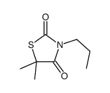 5,5-dimethyl-3-propyl-1,3-thiazolidine-2,4-dione结构式