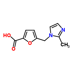 5-[(2-Methyl-1H-imidazol-1-yl)methyl]-2-furoic acid结构式
