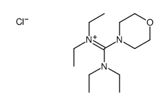 N,N,N',N'-tetraethyl-1-morpholin-4-ium-4-ylidenemethanediamine,chloride结构式