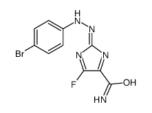 2-[(4-bromophenyl)hydrazinylidene]-5-fluoroimidazole-4-carboxamide结构式