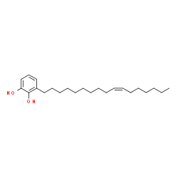 3-[(10Z)-10-庚烷癸烯-1-基]-1,2-苯二醇结构式