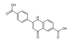 2-(4-carboxyphenyl)-4-oxo-1H-quinoline-6-carboxylic acid结构式