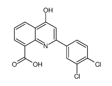 2-(3,4-dichlorophenyl)-4-oxo-1H-quinoline-8-carboxylic acid结构式