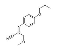 2-(methoxymethyl)-3-(4-propoxyphenyl)prop-2-enenitrile Structure