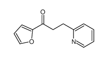 1-(furan-2-yl)-3-pyridin-2-ylpropan-1-one结构式