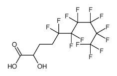 5,5,6,6,7,7,8,8,9,9,10,10,10-tridecafluoro-2-hydroxydecanoic acid Structure