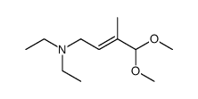 2-Buten-1-amine, N,N-diethyl-4,4-dimethoxy-3-methyl-, (2E)结构式